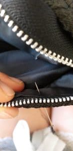 Sewing zipper