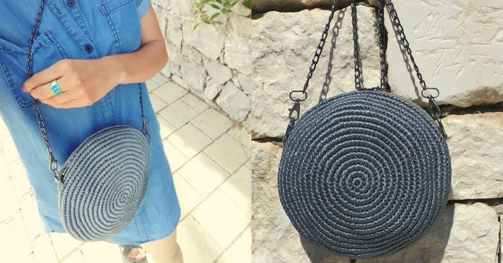 round crochet bag tutorial