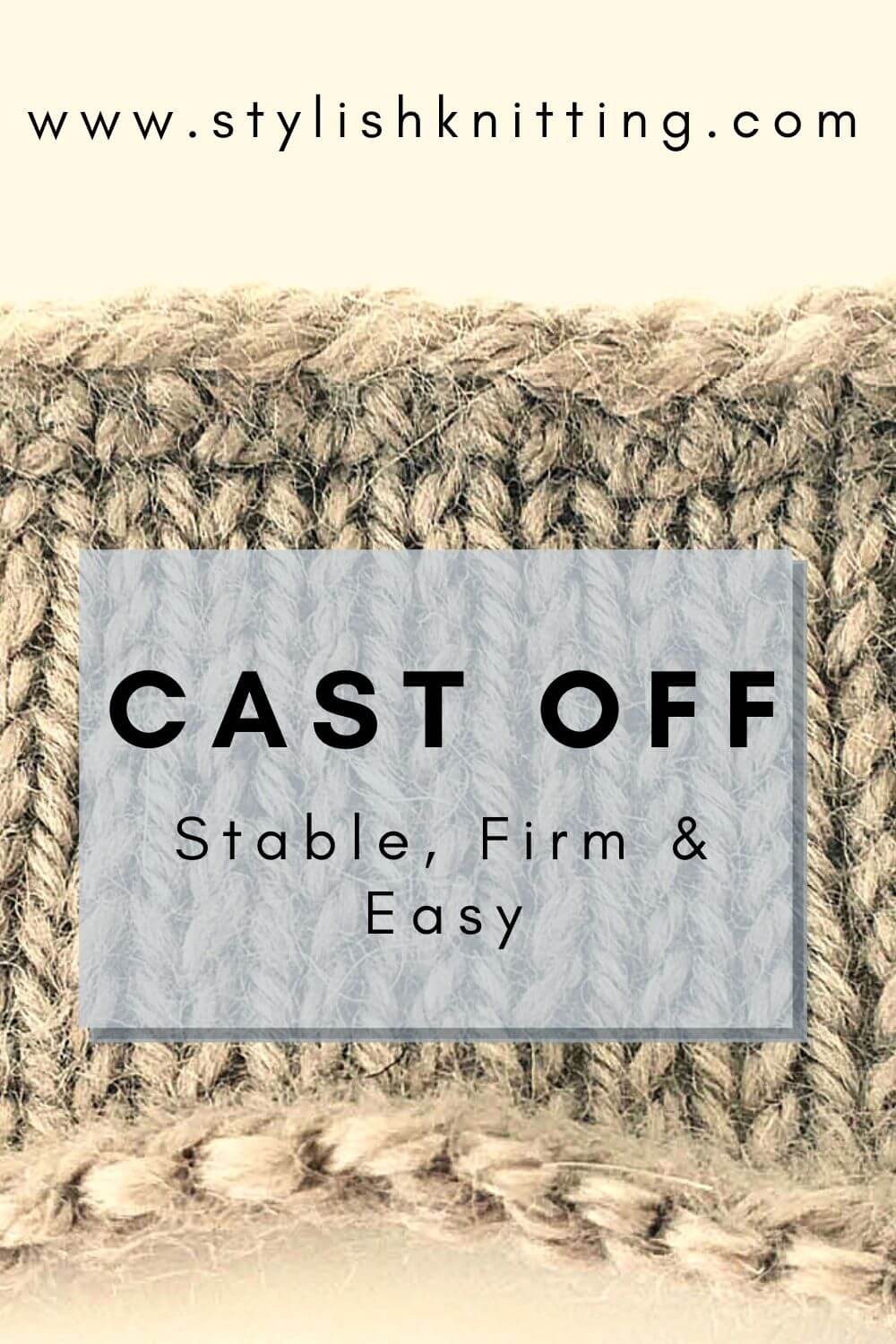 sturdy cast off knitting