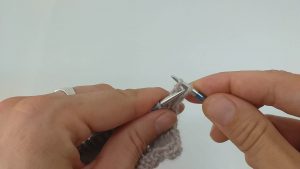 Pass the slipped stitch over - psso