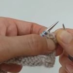 Casting off in knitting example