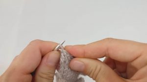 Pass the second stitch over