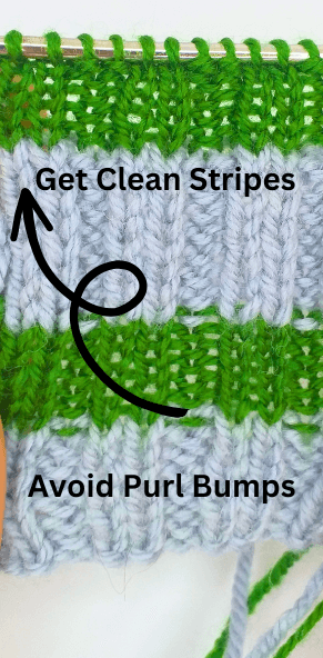 Avoid Purl Bumps in ribbing