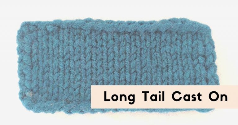 Long tail cast on method with pictures
