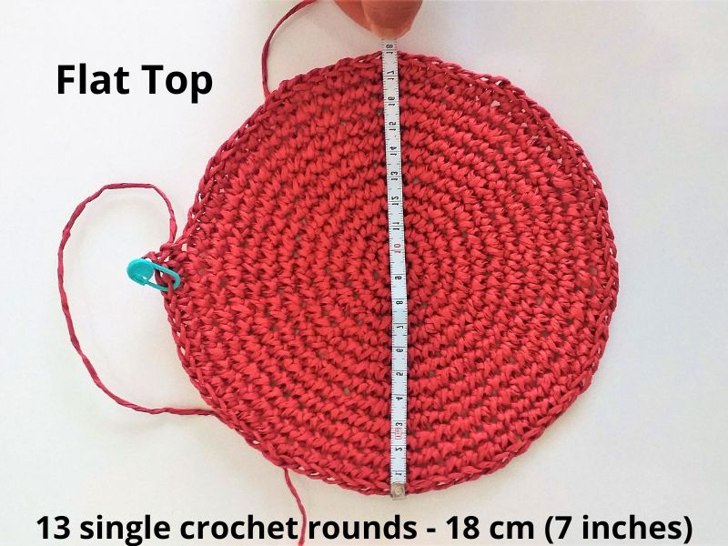 flat crochet circle