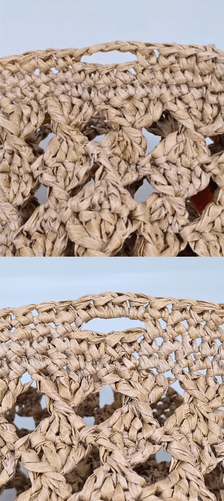 crochet bag top part