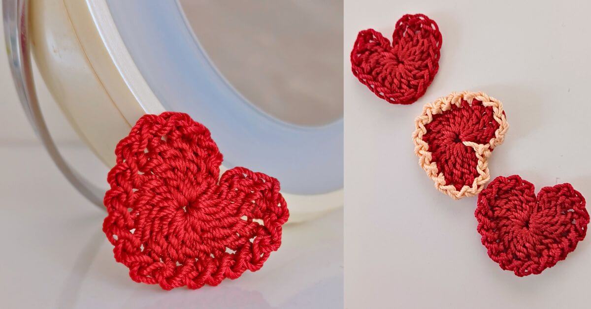 crochet hearts