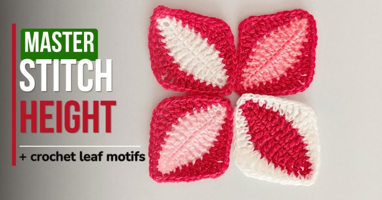 Easy crochet leaf motif